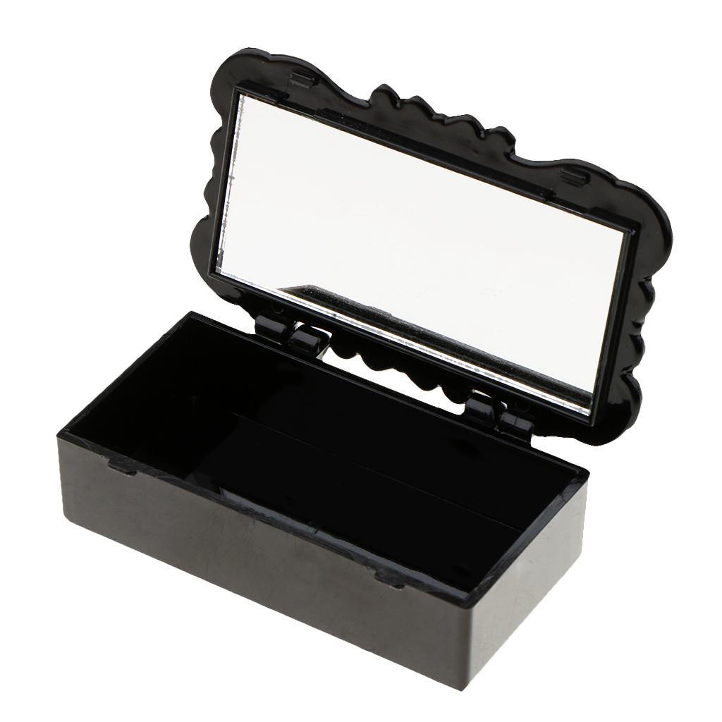 3Pcs False Eyelash Storage Case Box Makeup Cosmetic Mirror Case Organizer