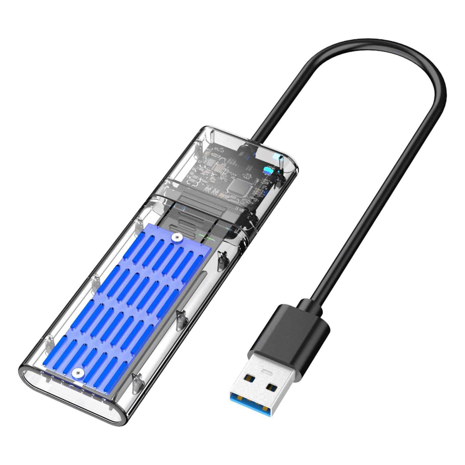 M.2 to USB 3.0 SSD Adapter Enclosure Box Converter HDD Box SSD Case Reader Gold
