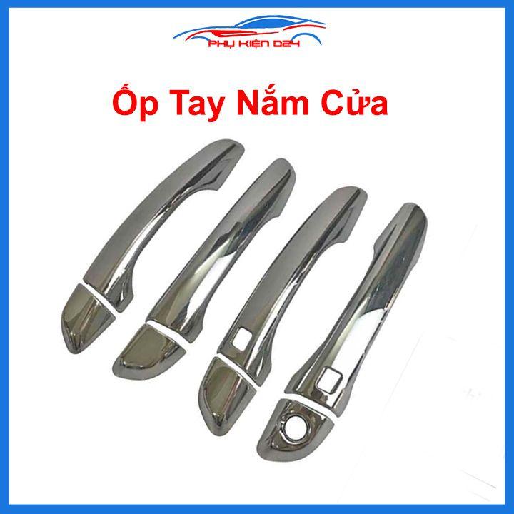 Ốp tay hõm Elantra 2016-2017-2018-2019-2020-2021 vân carbon, mạ crom chống trầy bảo vệ cửa xe ô tô