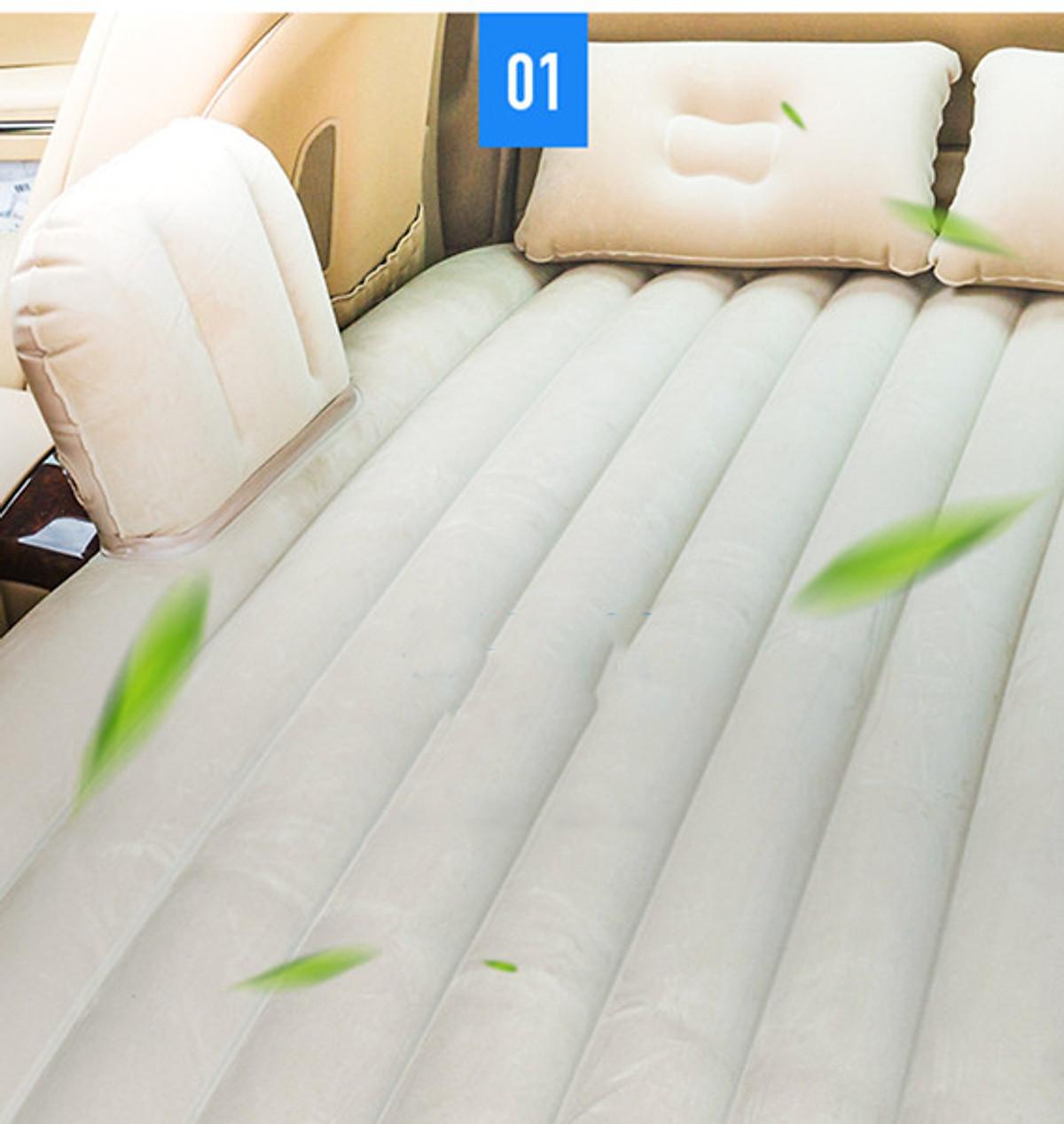 Giường đệm, nệm hơi thông minh du lịch cho ôtô, xe hơi + Kèm bơm điện, vòi bơm đa năng
