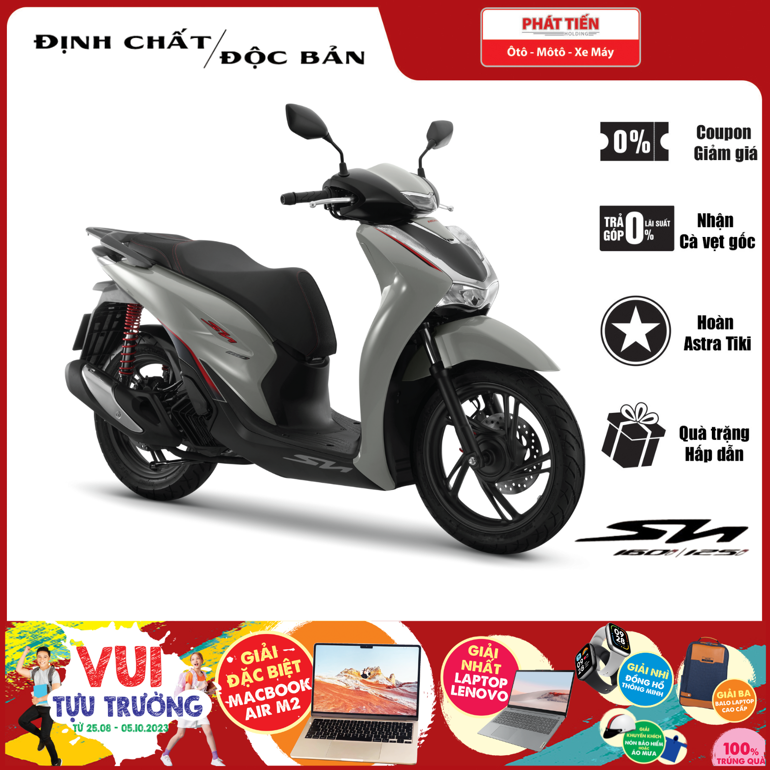 Xe máy Honda SH160i 2024 Phiên bản Thể Thao