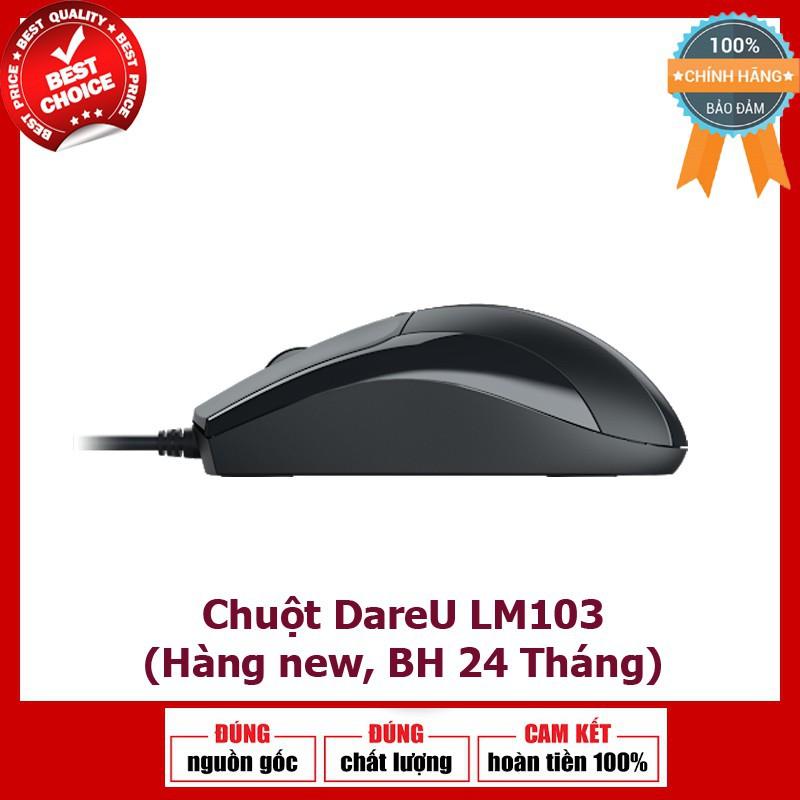 Chuột Dareu LM103- Màu đen - Hàng chính hãng