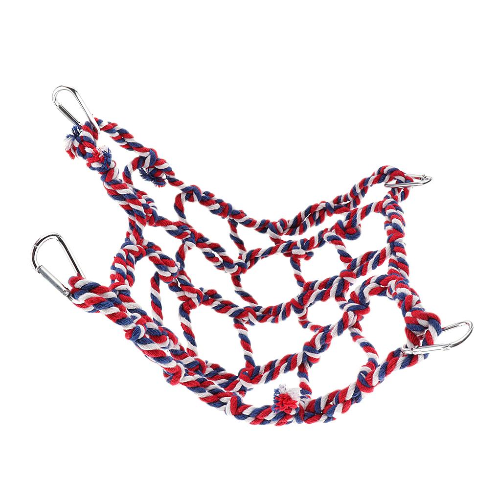 Parrot Bird Hanging Rope Small Animal Climbing Net Hamster Hammock Toy
