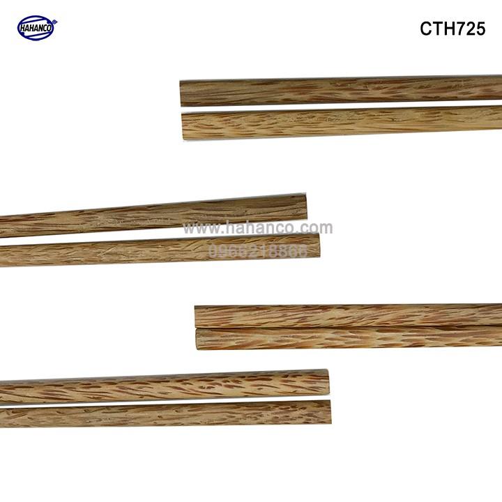 10 đôi Đũa dừa loại 1 hàng đẹp (CTH725) Gỗ dừa tự nhiên, không dùng hóa chất tẩy gỗ