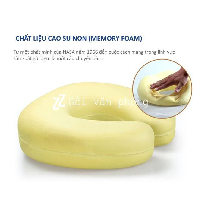 Gối quàng cổ chữ C cao su non tiêu chuẩn ZURI PILLOW GLC-03