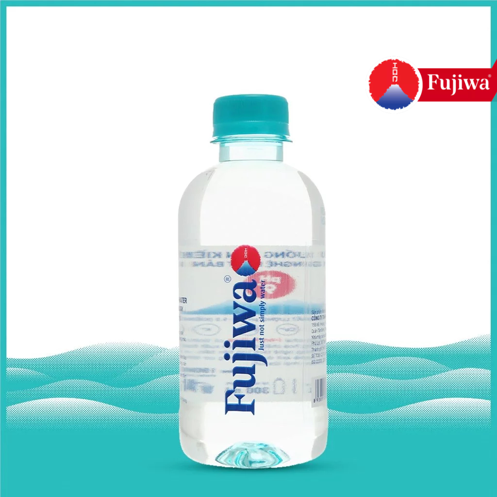Thùng 24 Chai Nước Uống Ion Kiềm Cao Cấp Đóng Chai Fujiwa 300ml - Nước uống Detox với Công Nghệ Điện Phân Ion Kiềm