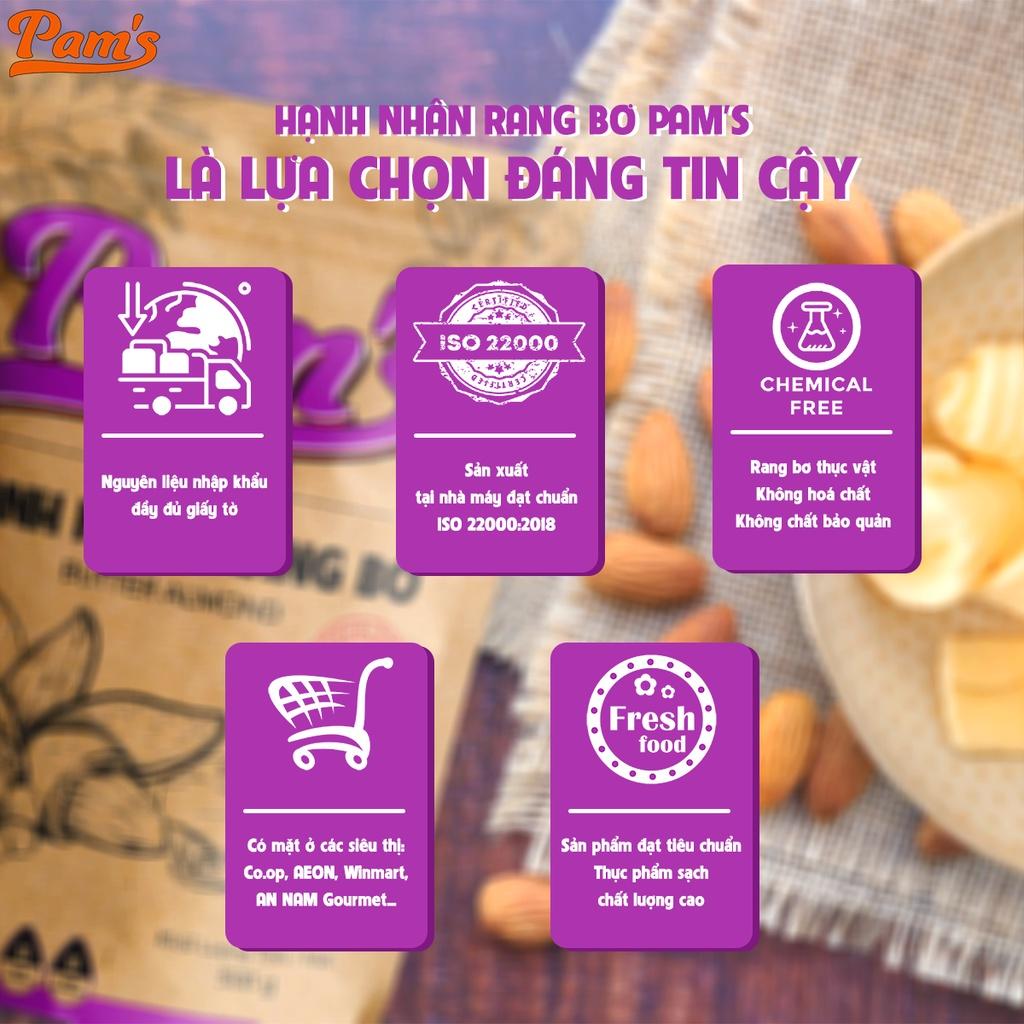 Hạnh Nhân Mỹ Rang Bơ Pams (50g/túi) Hạt Hạnh Nhân Giòn Thơm, Béo Bùi Vị Bơ, Thích Hợp Ăn Giảm Cân