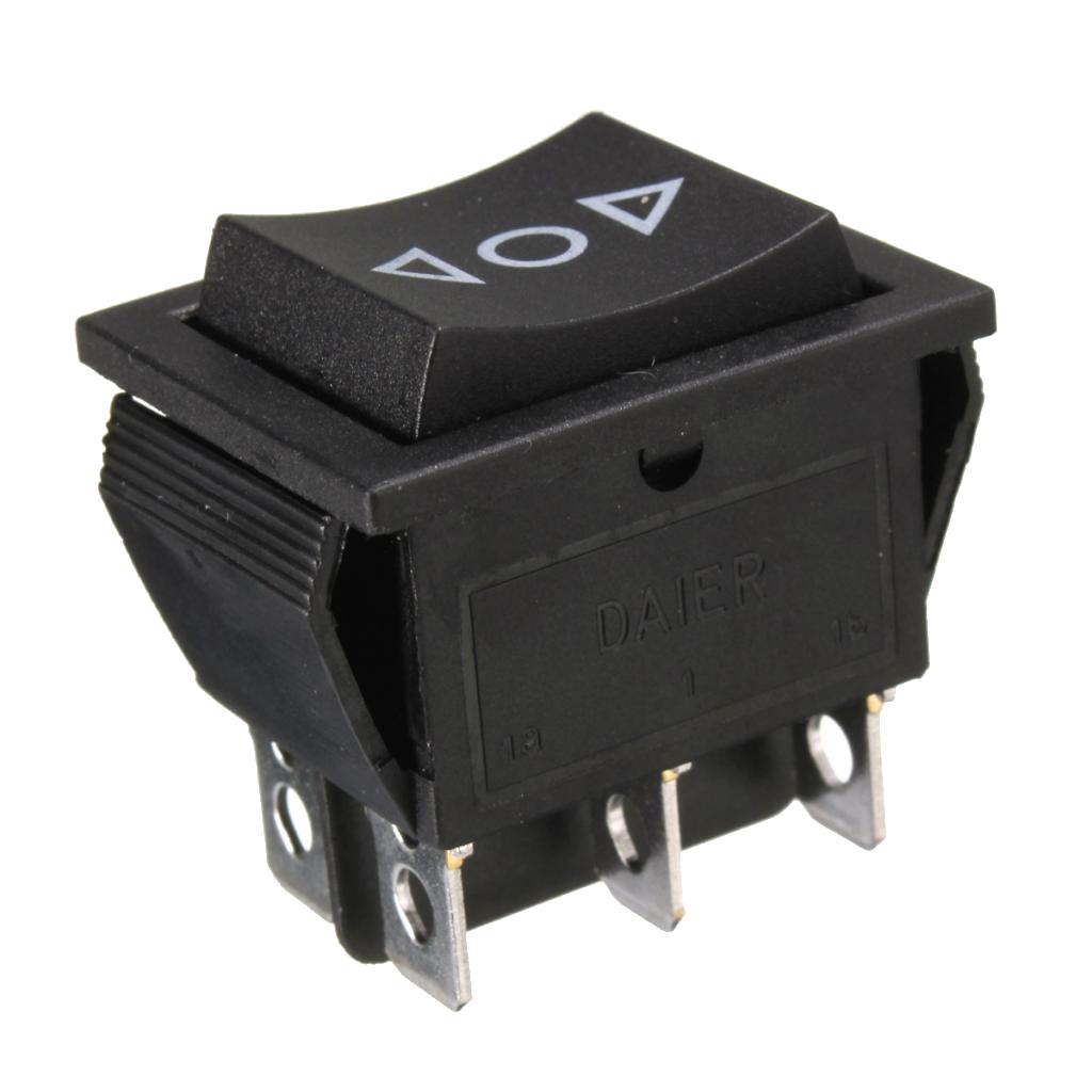 Pair 6-Pin Sunroof Locks Rocker Momentary Switch DPDT On/Off/On 12V