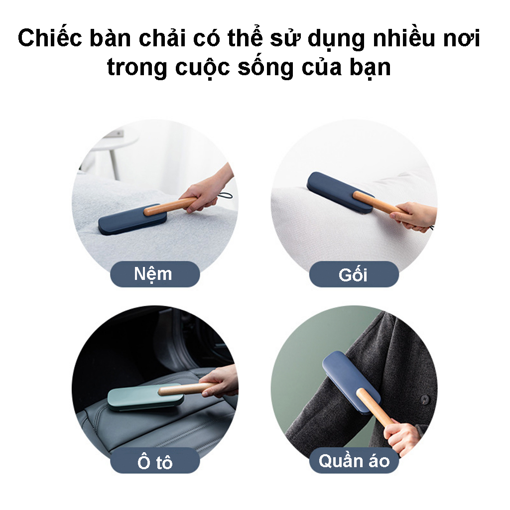 Cây lăn bụi – Bàn chải tĩnh điện hút lông, bụi trên quần áo, sofa và giường