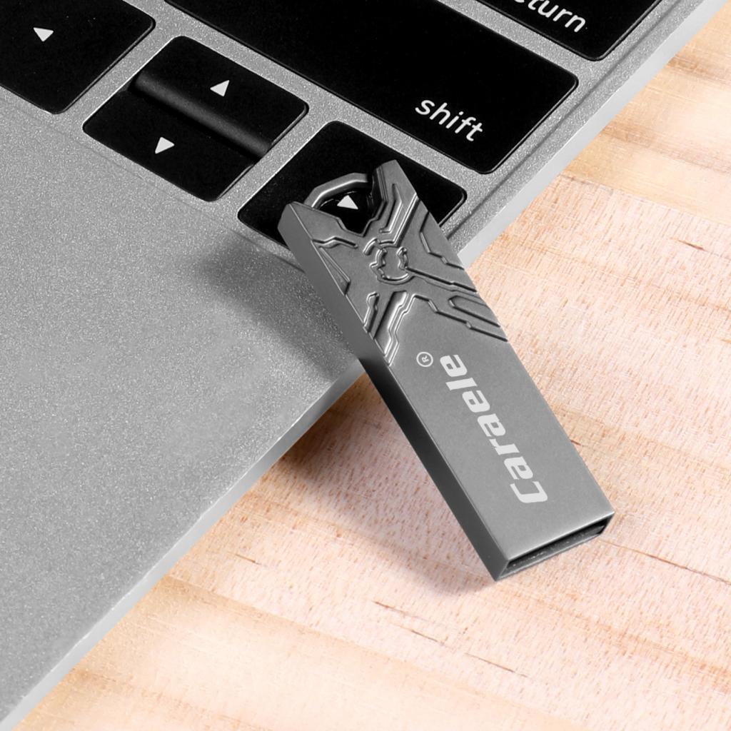 High Speed USB 2.0 Flash Drive Stylish Design for PC Computer Grey