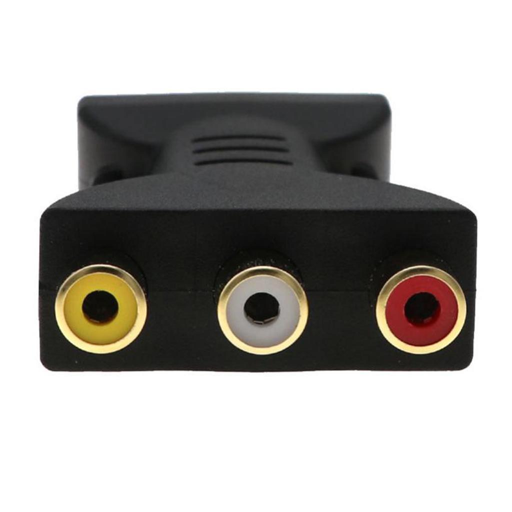 USB Male 3 RCA Female Audio Video Adapter AV Converter
