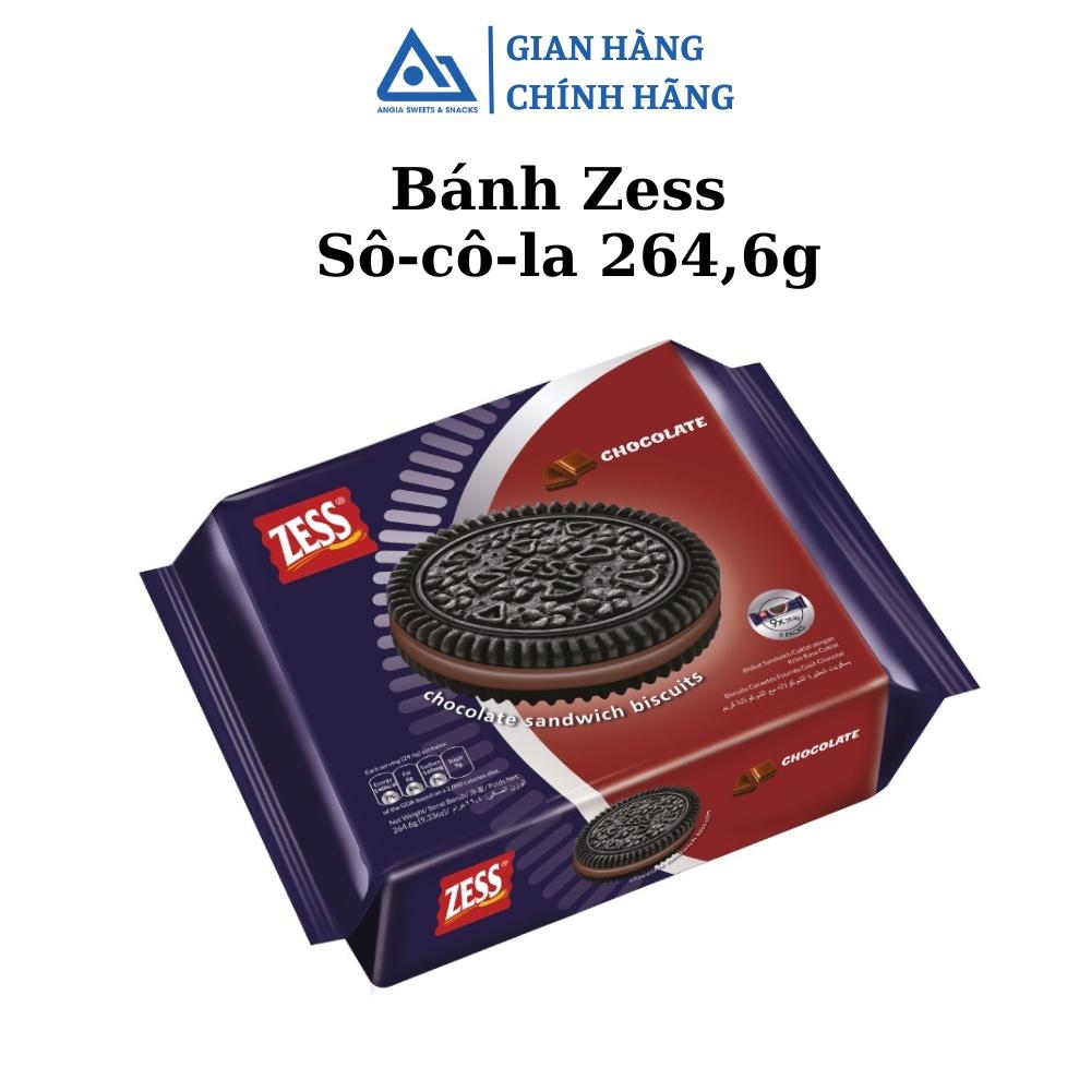 Bánh quy kem socola ZESS ăn vặt 264,6g An Gia Sweets &amp; Snacks