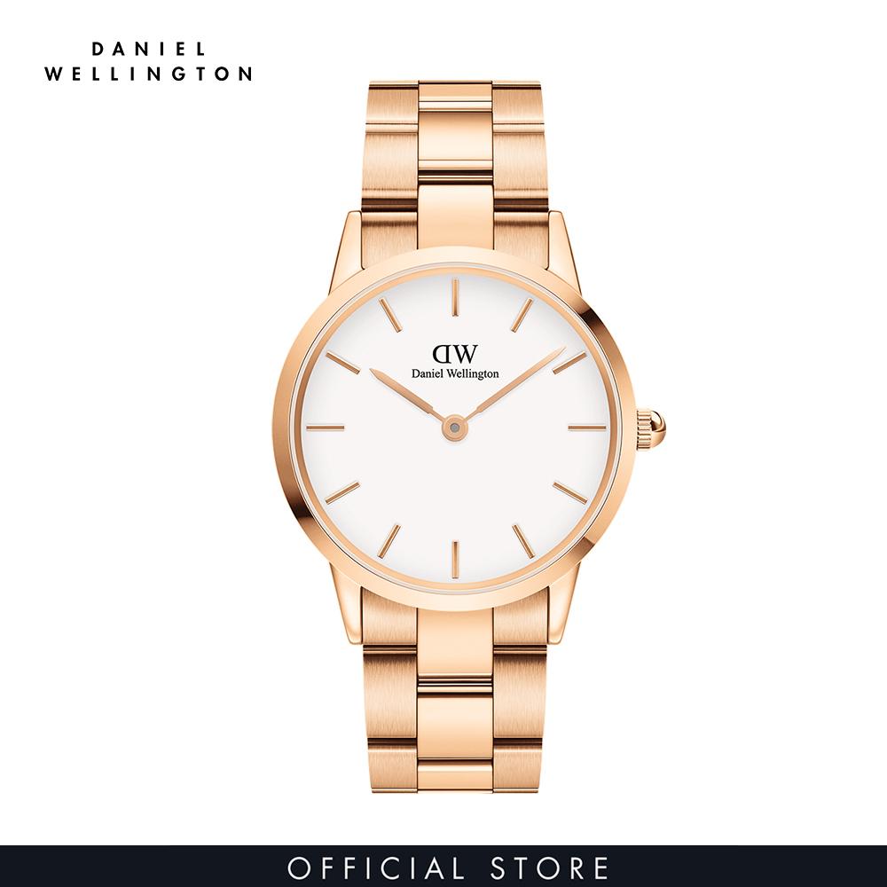 Đồng hồ Nữ Daniel Wellington dây Thép không gỉ - Iconic DW00100213 + Vòng tay Daniel Wellington Vàng hồng DW00400003