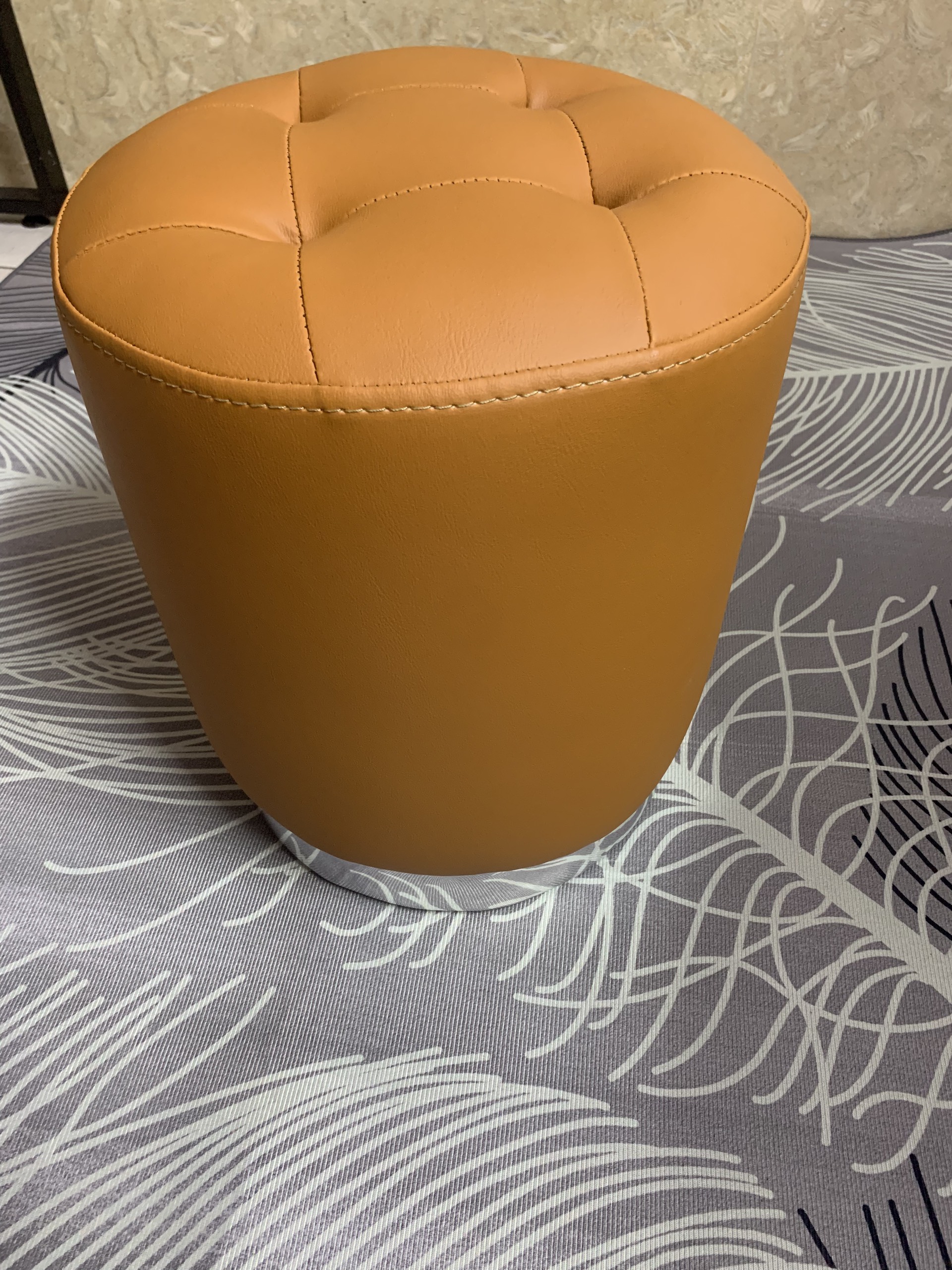 Sofa đôn tròn Juno sofa màu cam đất