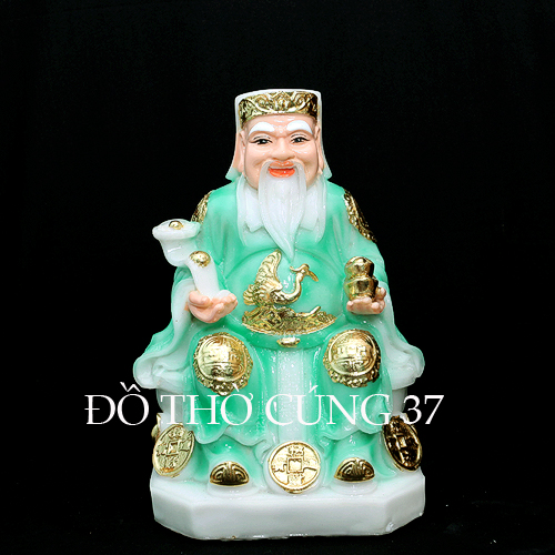 TƯỢNG THẦN TÀI - THỔ ĐỊA MÀU XANH NGỌC