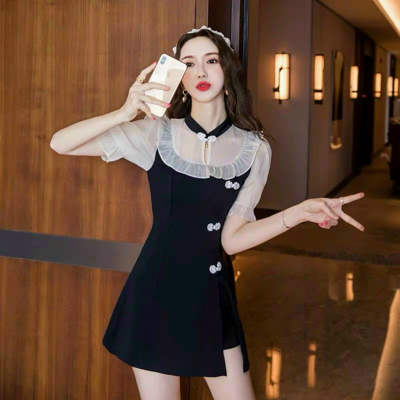 SÉT SHORT THUN PHỐI VOAN SIÊU ĐẸP