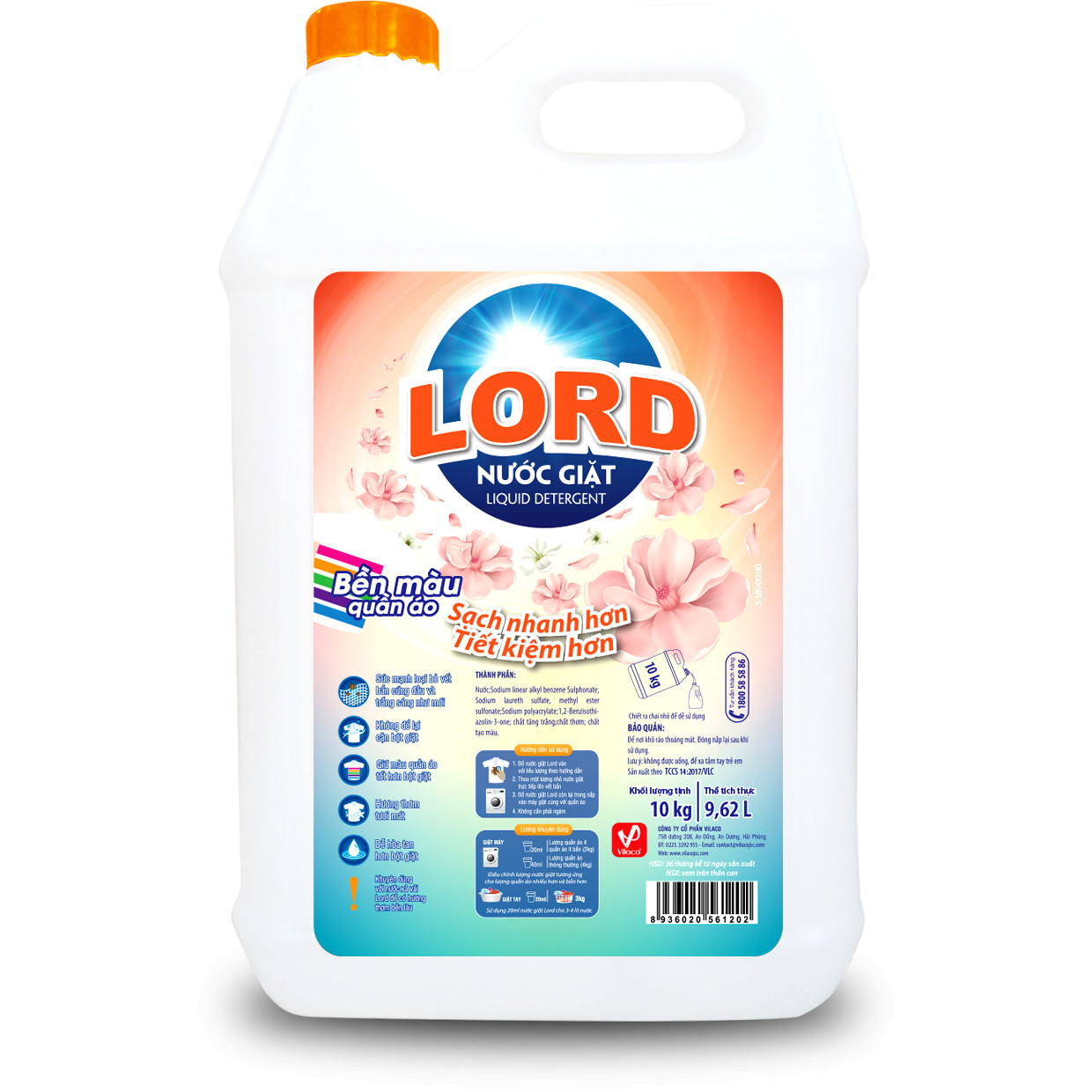 Nước giặt Lord 10kg