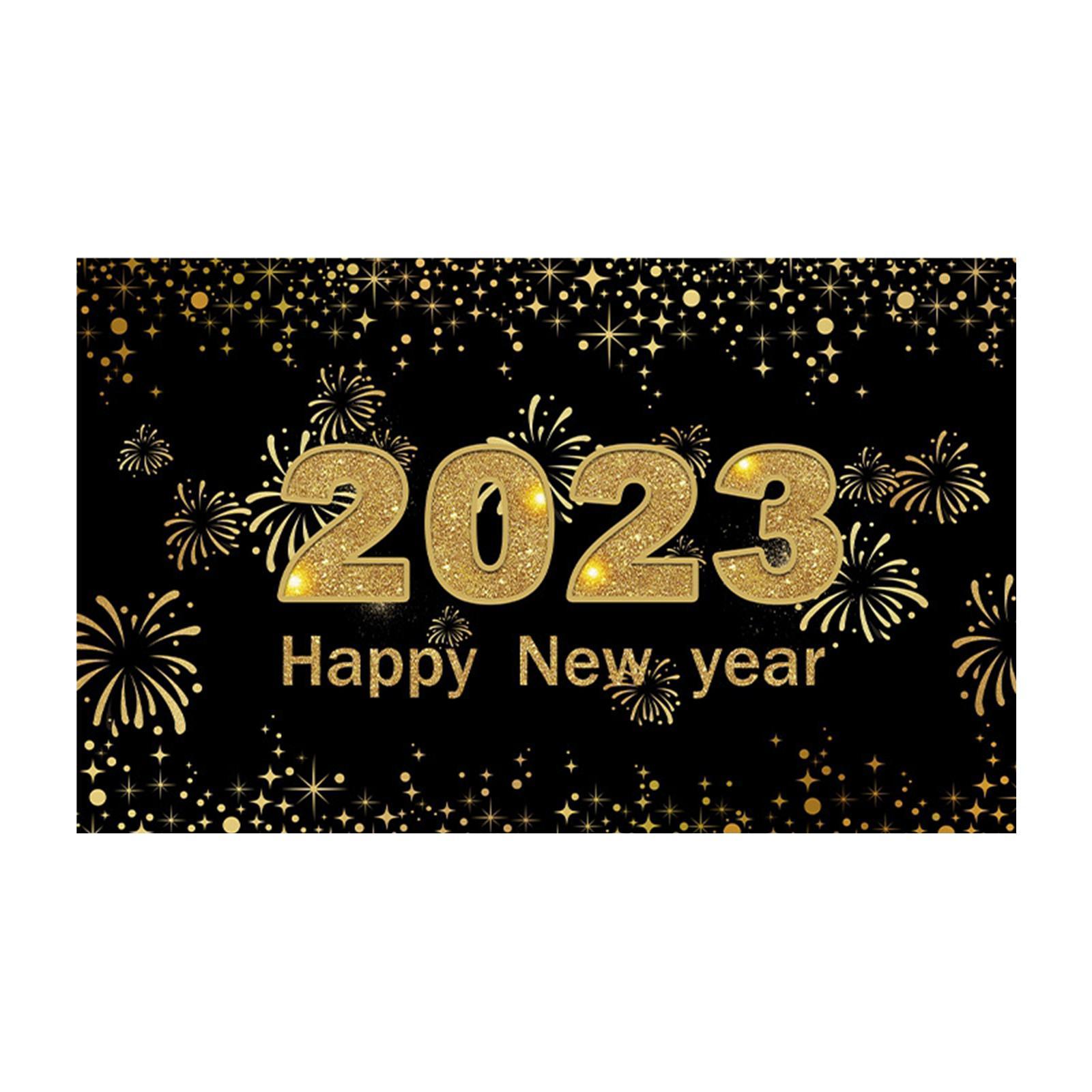 Poster Backdrop Xmas Parties Office Happy New Year  2023