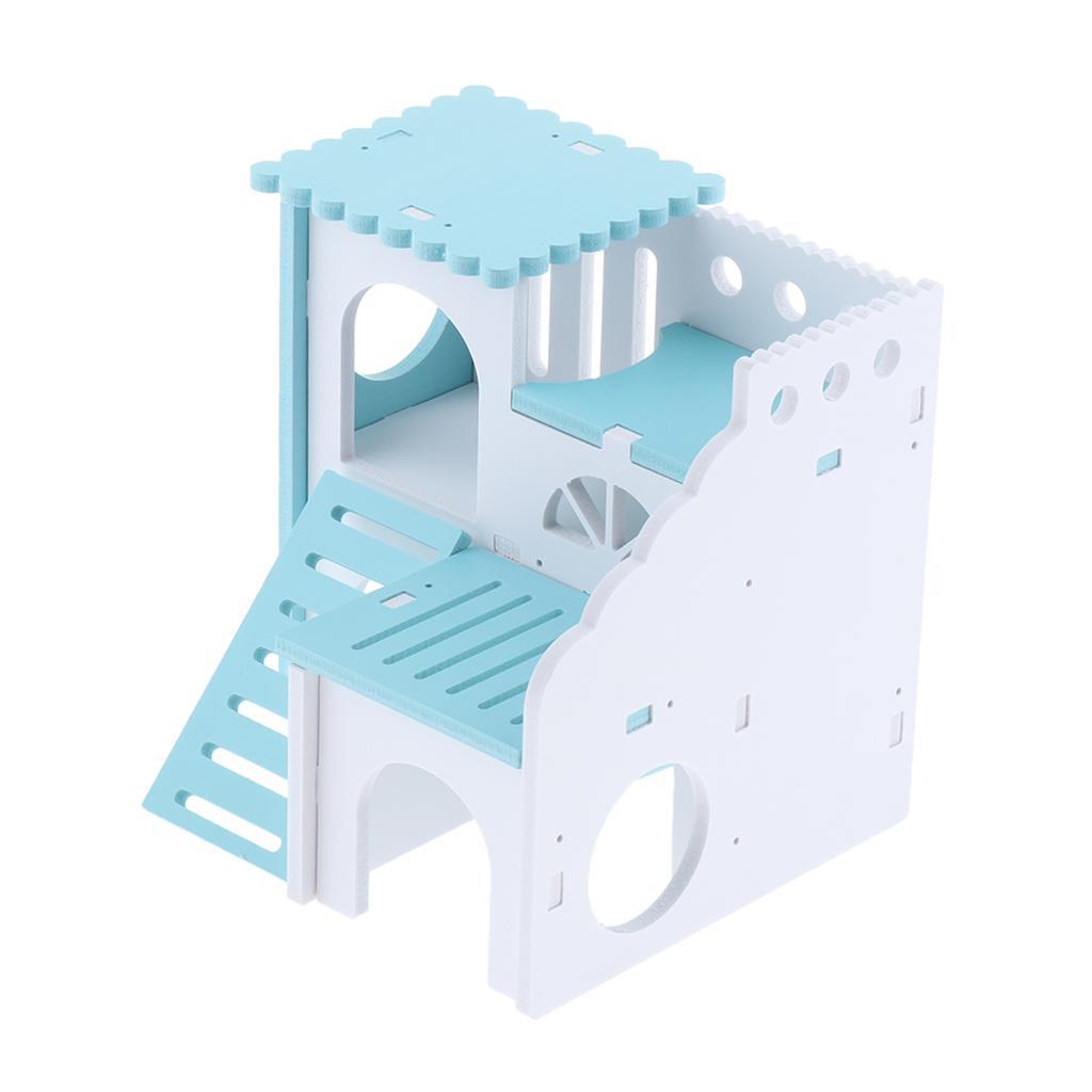 Wooden Hamster House Hideout Hut Exercise Nest Toy