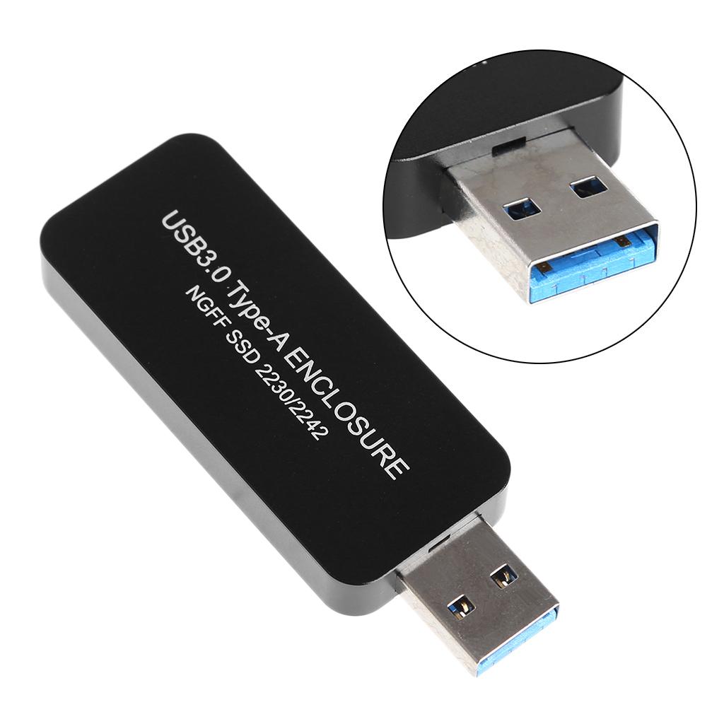 USB 3.0 to  Based 2230/2242 M.2   SSD Portable Enclosure Storage Box