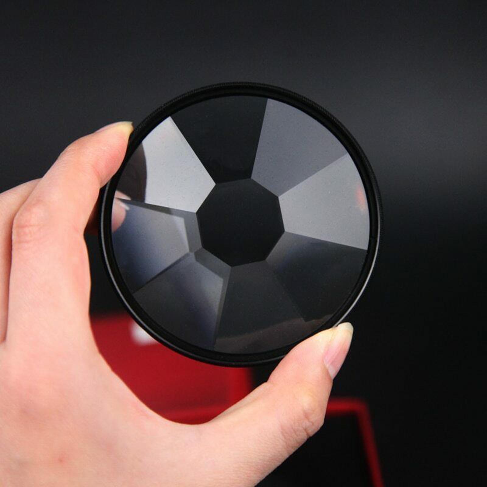 1Pcs Black 77mm Kaleidoscope Camera Filter Number of Subject Camera
