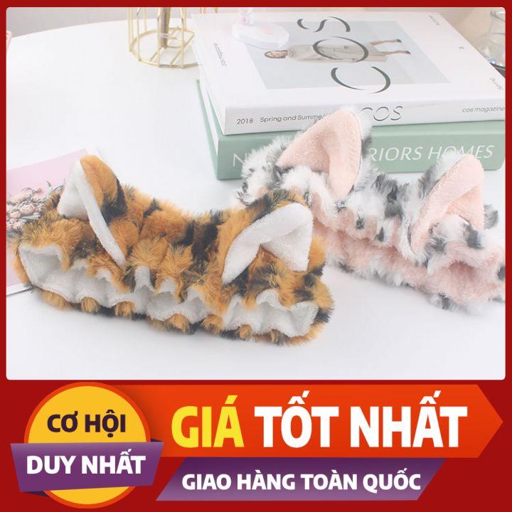 Băng đô cài tóc tóc họa tiết hổ dày mịn hàn quốc Nunam shop băng đô vải bảng to đẹp skincare