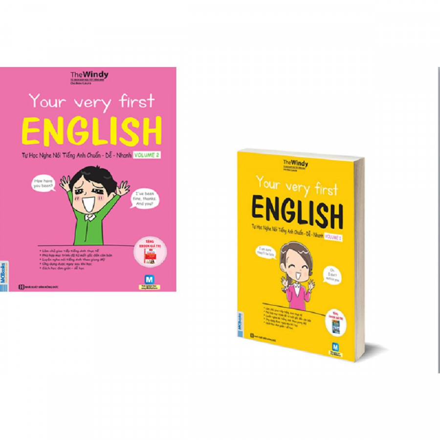 Combo Your Very First English - Tự Học Nghe Nói Tiếng Anh Chuẩn – Dễ – Nhanh Volume 1 + 2