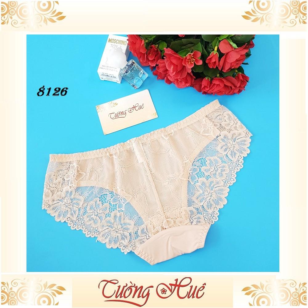 Quần lót nữ annie QE 8126 trơn phối ren phía sau.