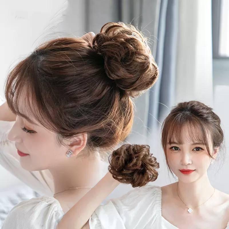 CAO CẤP- Tóc búi cột xoăn