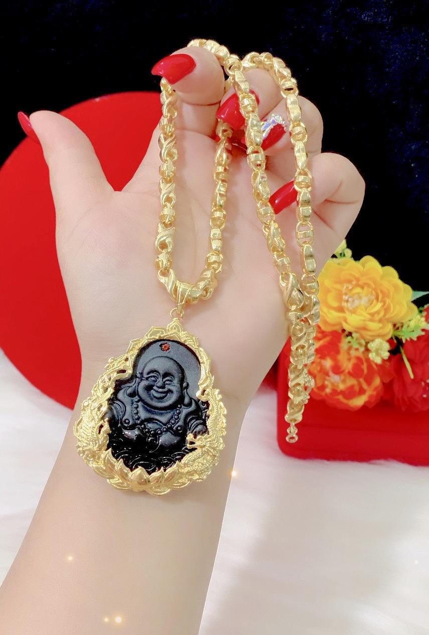Dây chuyền nam mặt Phật mạ 24k cao cấp E572