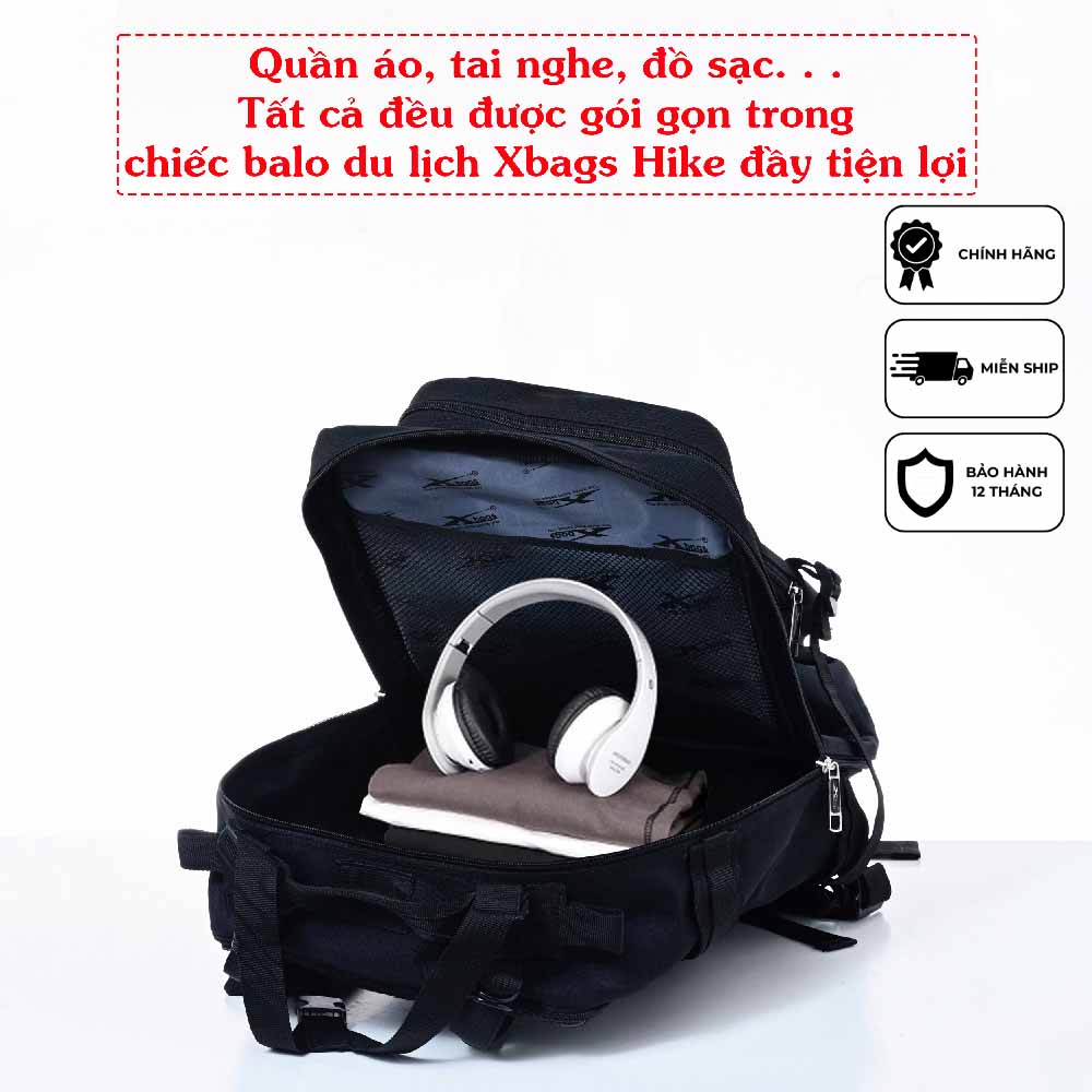 Balo du lịch phượt cá tính Xbags Hike Xb 1003