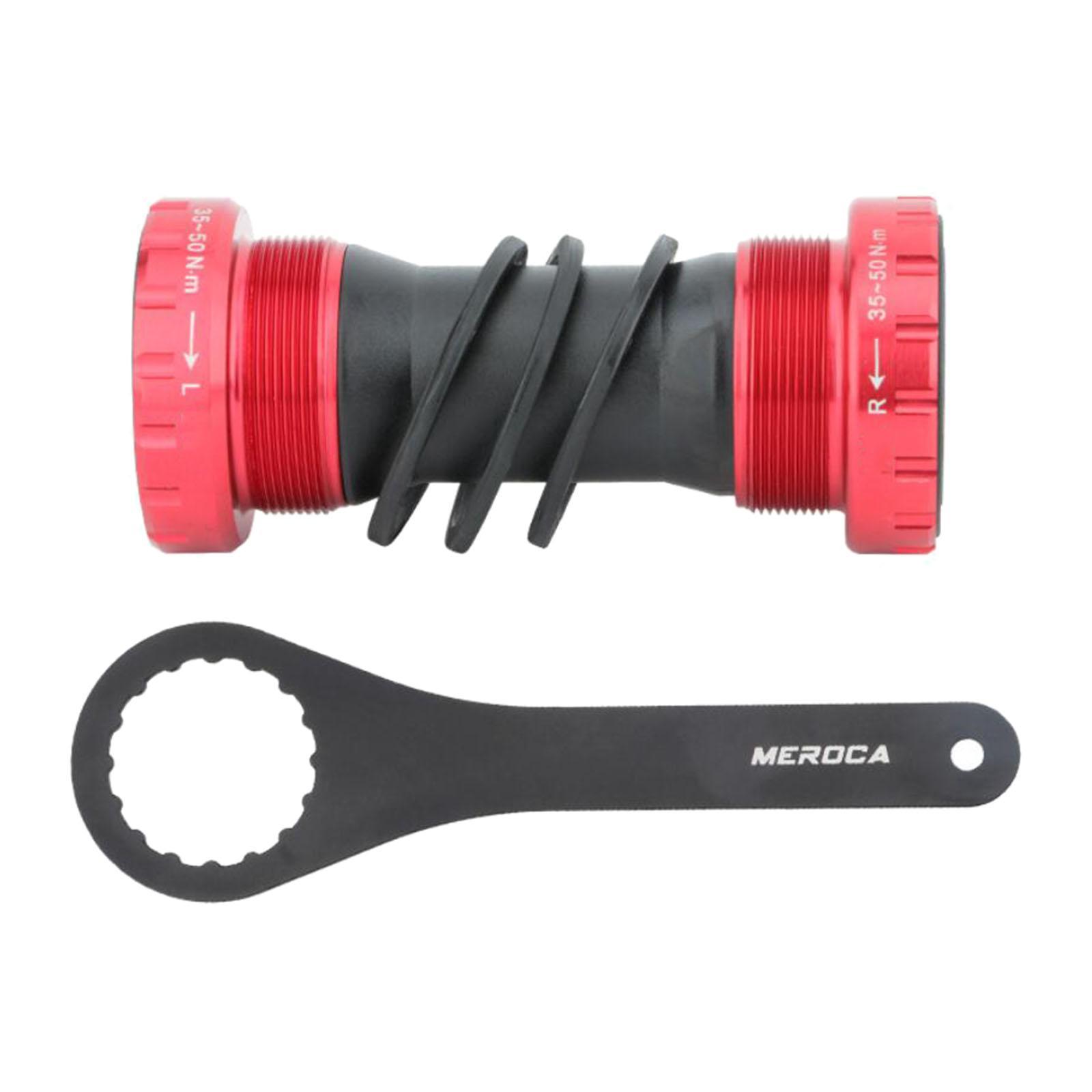 Bottom Bracket Threaded Hollow Integrated for Road  Bike Black