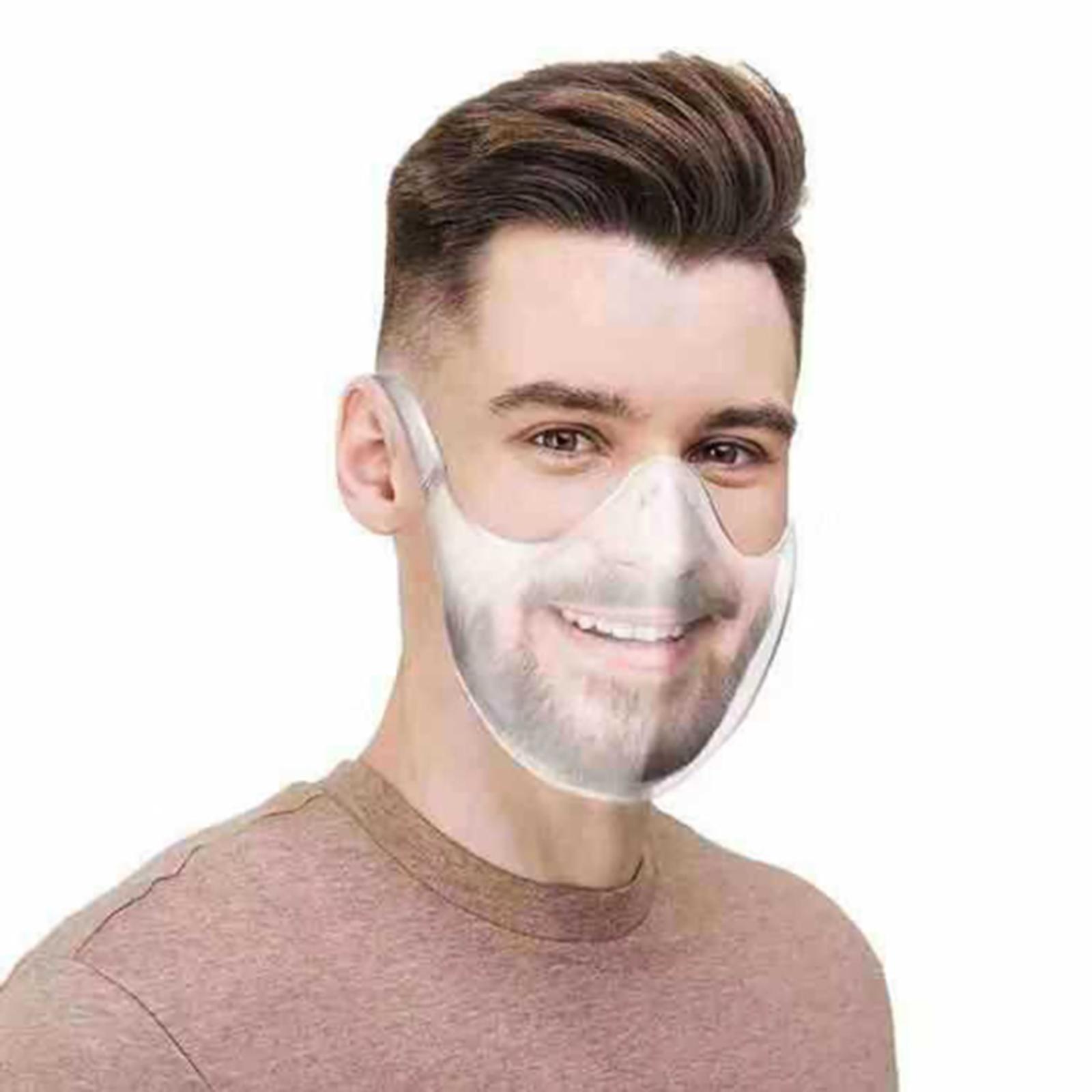 Clear Face Shields Visor Transparent Anti Fog Reusable Face Covering Masks