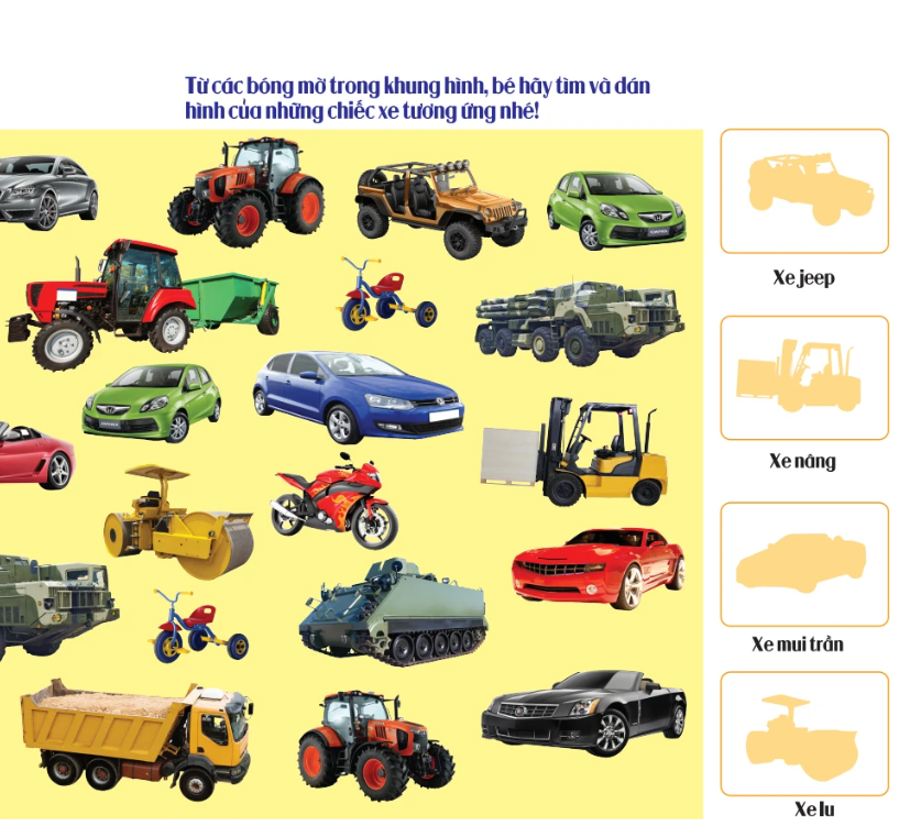 Rèn Luyện Phát Triển Trí Óc Cho Trẻ( 2-6 Tuổi) Bóc Dán Hình Thông Minh IQ-EQ-CQ - Phương Tiện Giao Thông (Tái Bản)
