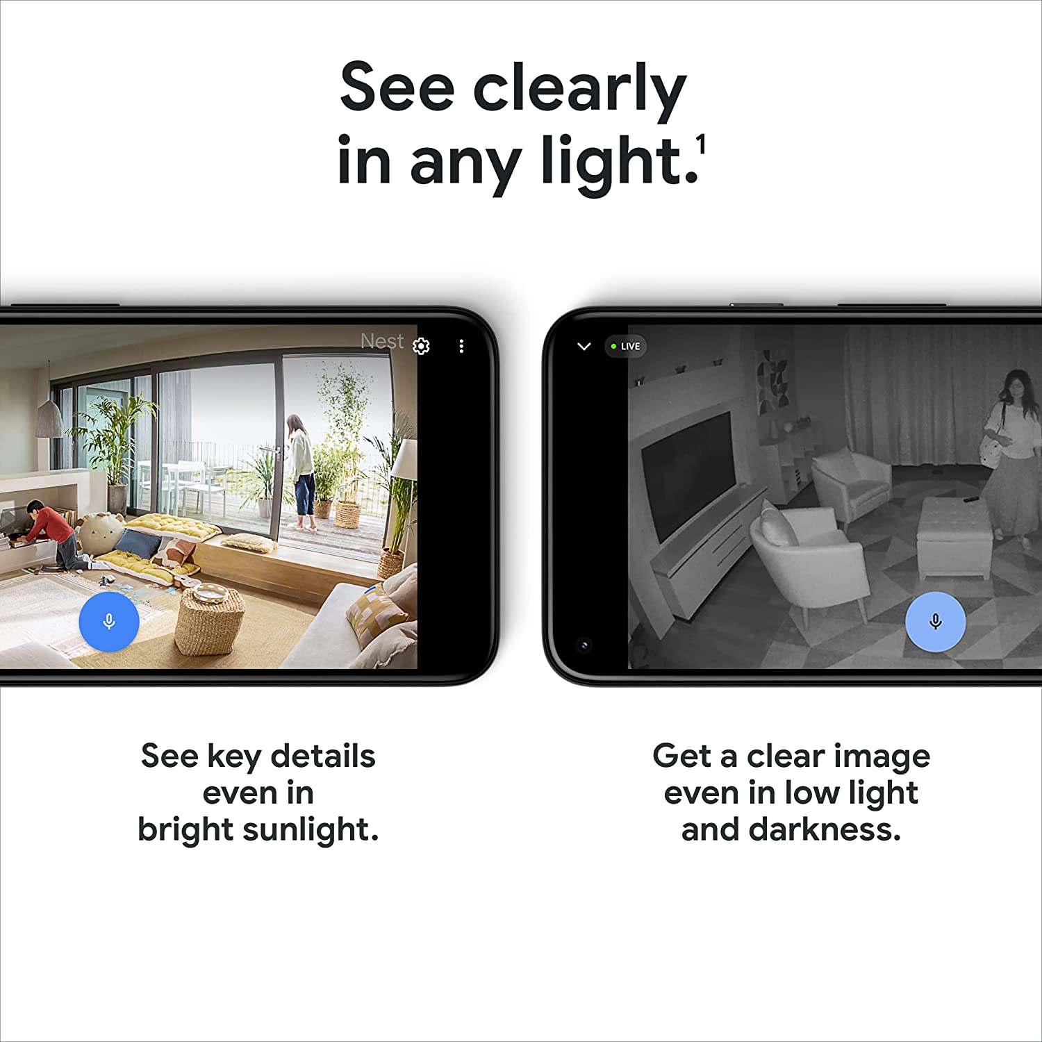 Google Nest Cam Indoor Wired Gen 2 Full HD 1080p HDR Đèn Hồng ngoại ban đêm - Hàng Nhập khẩu