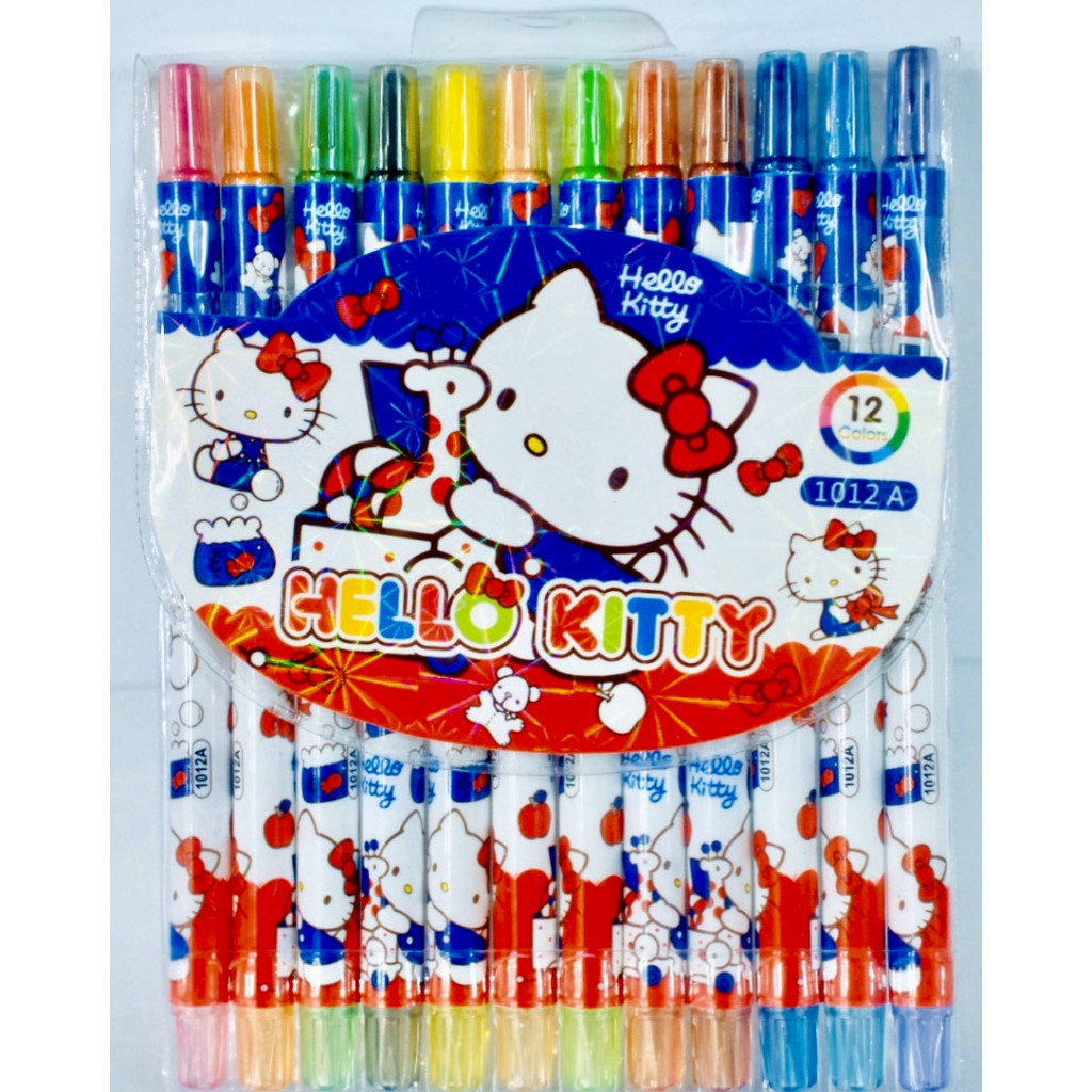 Sáp vặn hello kitty 12 màu 1012A