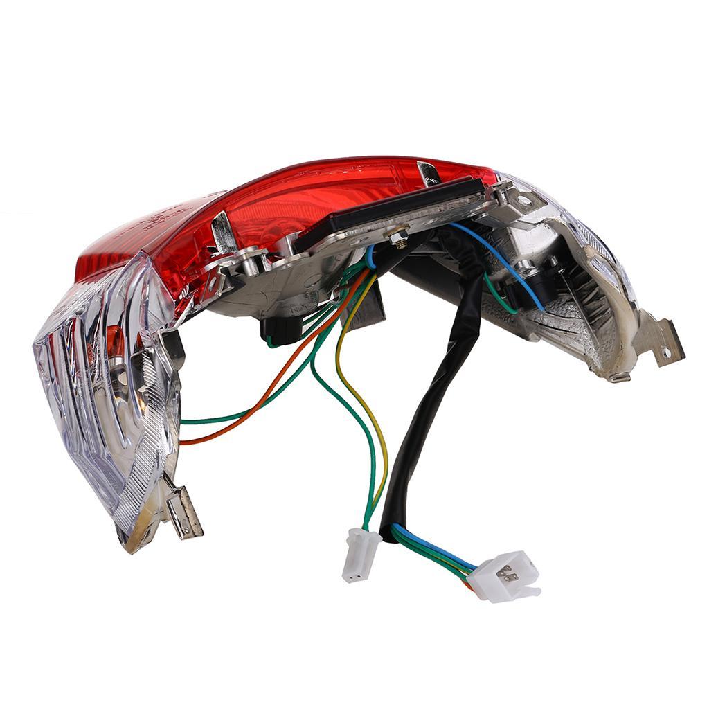 Motorcycle Tail Light Motorcycle Turn Signal Stop Light for GY6 Scooter 50cc
