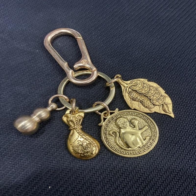 Móc Khóa Phong Thủy 12 Con Giáp Bằng Đồng Thau, Xua Đuổi Tà Khí, Thu Hút Tài Lộc May Mắn, Có Đỉa Treo Quần Sang Trọng