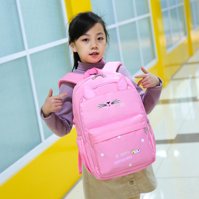 Trẻ Em Học Túi Cô Gái Trẻ Em Tất Chống Nước Chỉnh Hình Ba Lô Mèo Schoolbags Trường Tiểu Học Ba Lô Mochilas Infanti