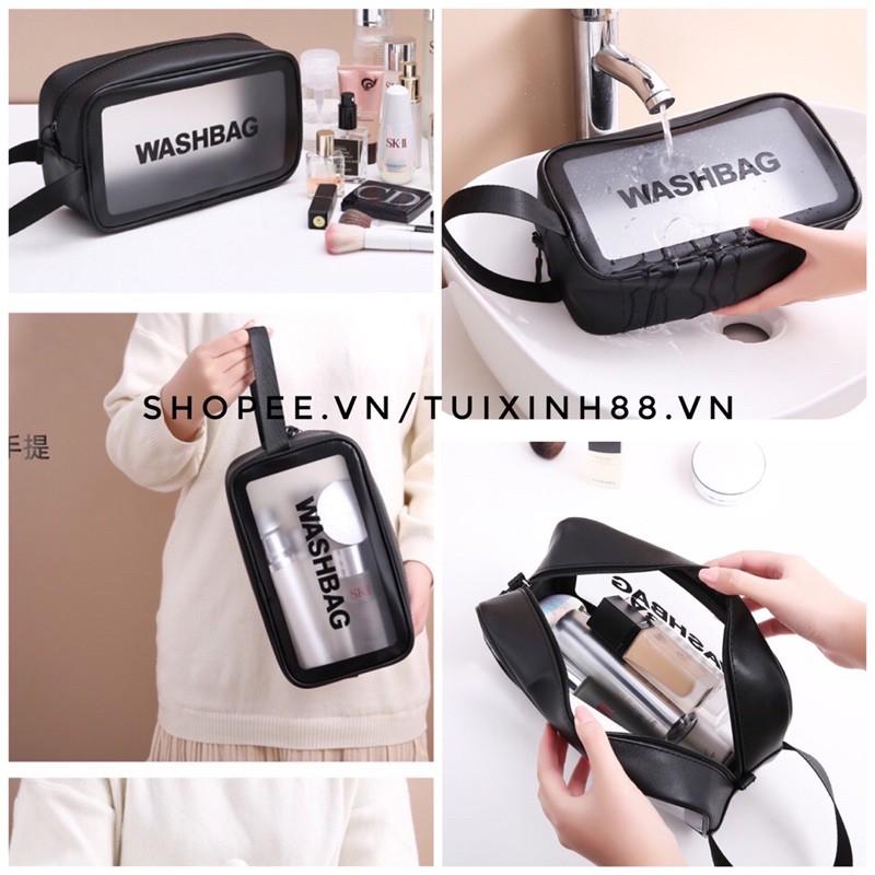 Túi Đựng Mỹ Phẩm, Đồ Trang Điểm Đi Du Lịch Washbag Trong Suốt Chống Thấm Nước Tiện Lợi