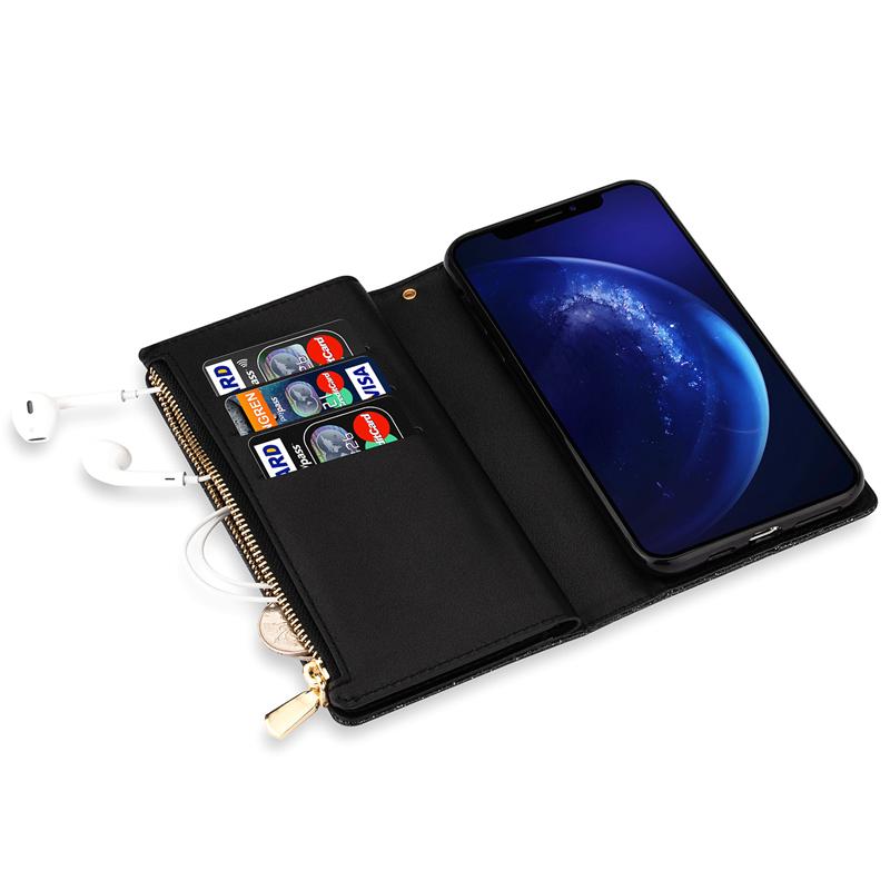 Bao da điện thoại mềm nắp lật trang trí lấp lánh cho Samsung Note 20 Pro A71 A51 5G A70E A31 A21S