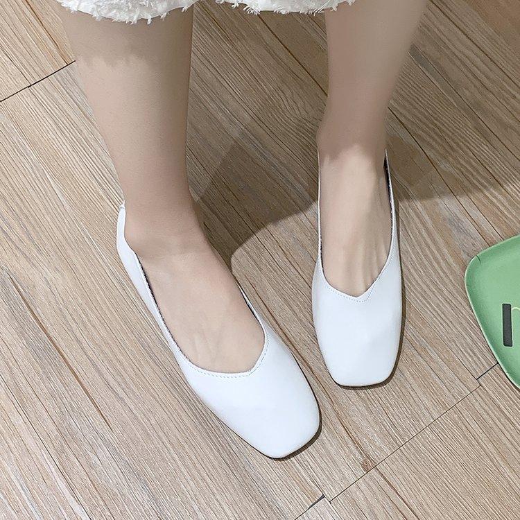 Giày Búp Bê Da Pu Đế Bằng Kiểu Hàn Quốc Thời Trang Cho Nữ