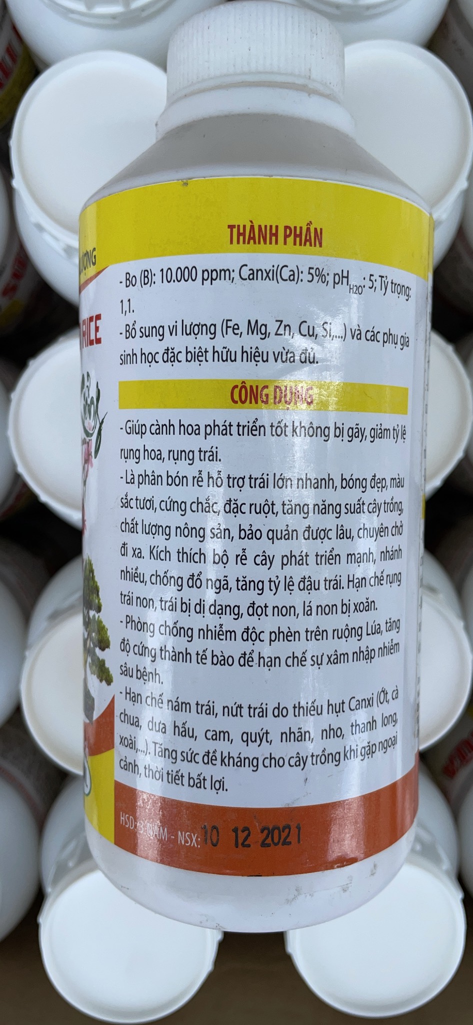 Phân bón vi lượng kali Bo sữa Canxi Bo lọ 500ml giúp tăng năng suất nông sản