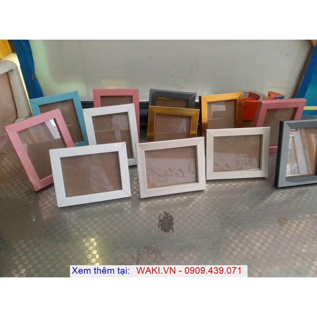 Khung ảnh 13x18cm kích thước lọt lòng 13x18cm, nhiều màu, bao gồm kiếng