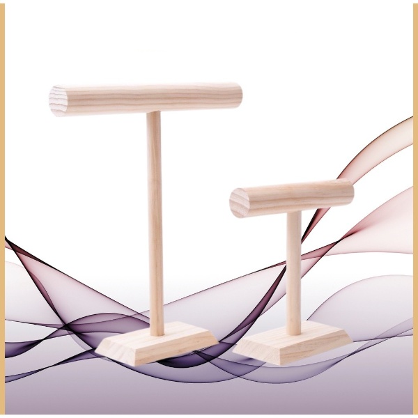 Kệ gỗ treo trang sức đồng hồ đeo tay dây chuyền giá để bàn được làm từ gỗ thông tự nhiên