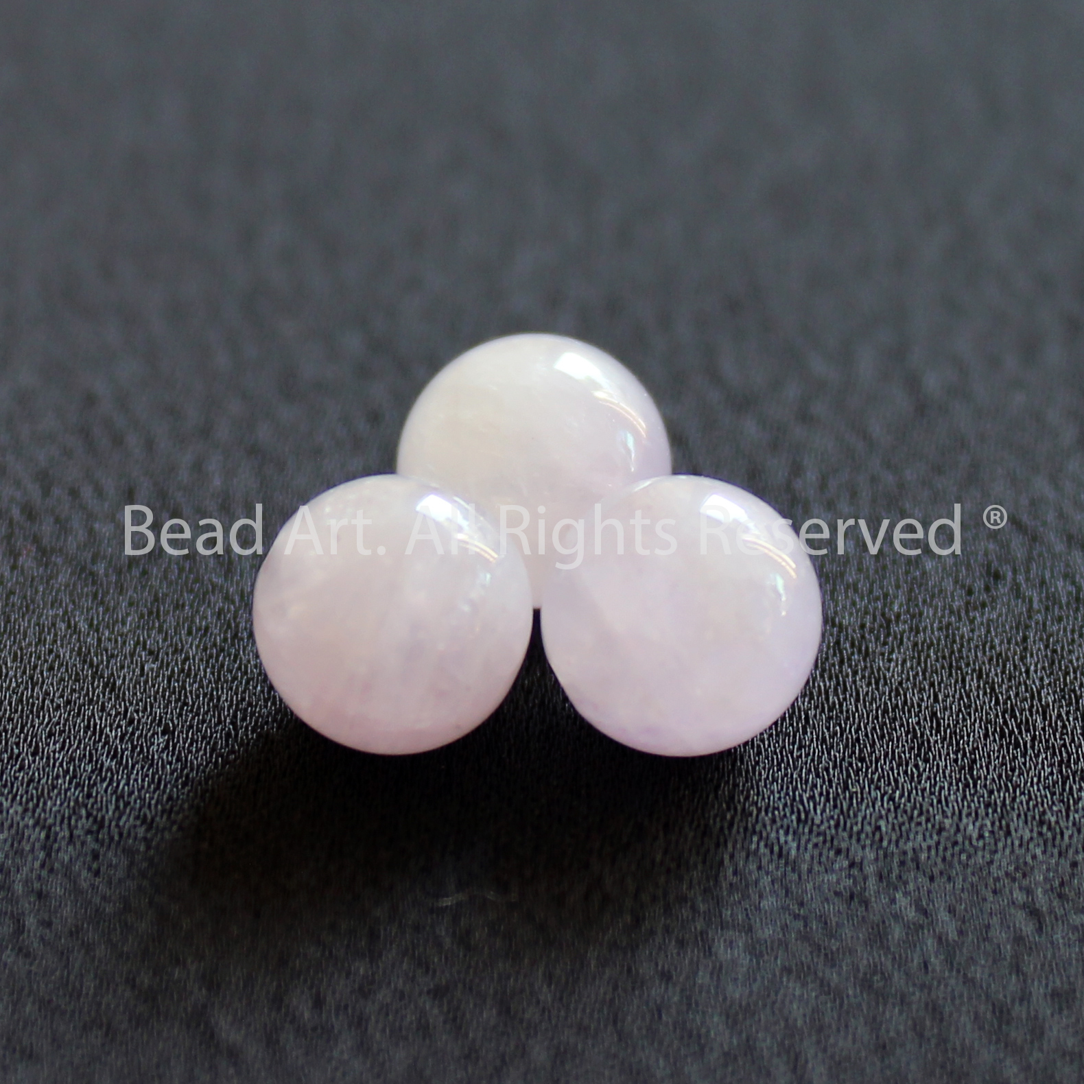 [1 Hạt] 9MM Đá Thạch Anh Tím Sữa Lavender, Milky Lavender Amethyst Tự Nhiên Loại A, Phối Vòng Tay Phong Thuỷ, Chuỗi Hạt, Trang Sức, Hợp Mệnh Thổ, Hỏa - Bead Art