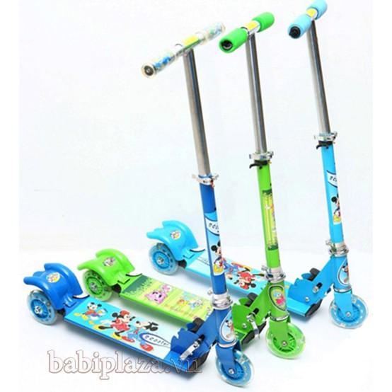 XE TRƯỢT SCOOTER BÁNH PHÁT SÁNG - THÉP KHÔNG RỈ(HÀNG LOẠI 1) (siêu rẻ)