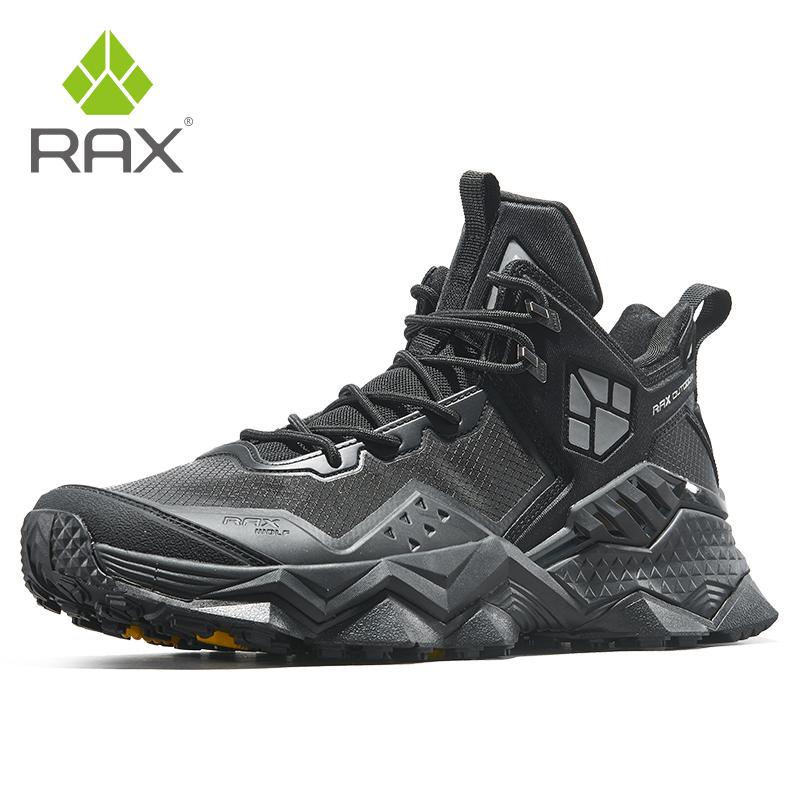 Rax Nam Chống Nước Giày Đi Bộ Đường Dài Thoáng Khí Đi Bộ Đường Dài Giày Đi Bộ Giày Giày Thể Thao Giày Chiến Thuật Giày Color: Black Shoe Size: '47