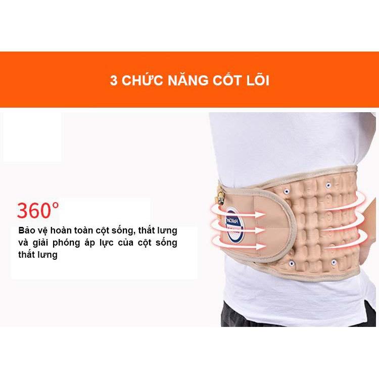 Đai Hơi Kéo Giãn Cột Sống, Đai Lưng Thoát Vị Đĩa Đệm, Đai Nẹp Lưng, Đai Hơi Cột Sống