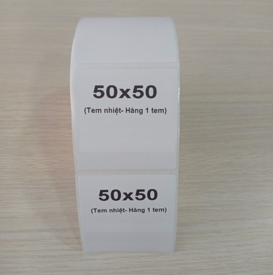 Giấy in tem  50x50mm - DP18- Decal nhiệt In Đơn Hàng GHTK